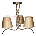 ROCCA-3 antique/brass ceiling lamp 3xE27 Vitalux