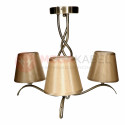 ROCCA-3 antique/brass ceiling lamp 3xE27 Vitalux