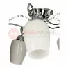 VERONA-5 chrome 5xE27 living room ceiling lamp Vitalux