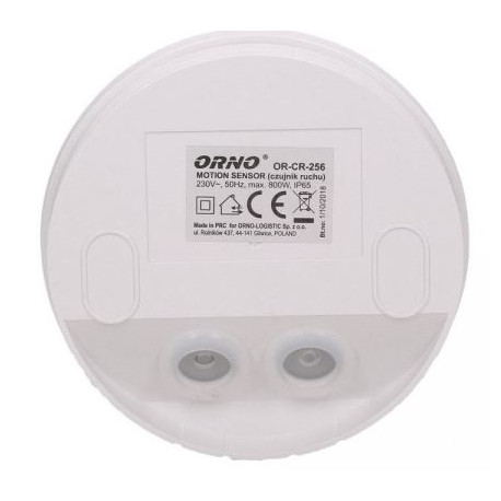 Czujnik ruchu 180/360° IP65 OR-CR-256 W Orno