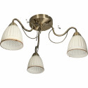 LOREN-3 antique brass E27 ceiling lamp Vitalux