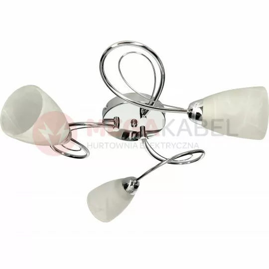 MELANIA-3 chrome plafond lamp 3xE27 Vitalux
