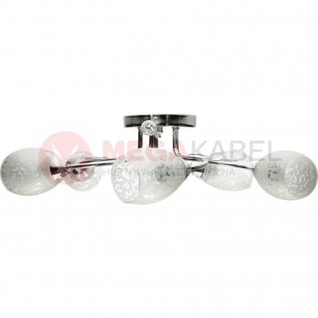 Lampa sufitowa IDALIA-5 chrome E27 5x60W Vitalux