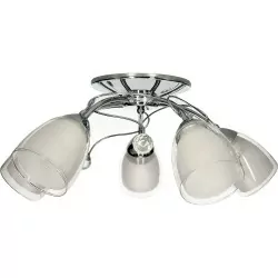 Lampa sufitowa MACARENA-5 satin/nick 5xE27 Vitalux