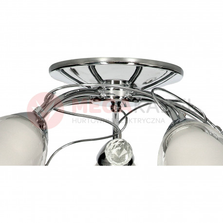 MACARENA-5 satin/nick 5xE27 ceiling lamp Vitalux