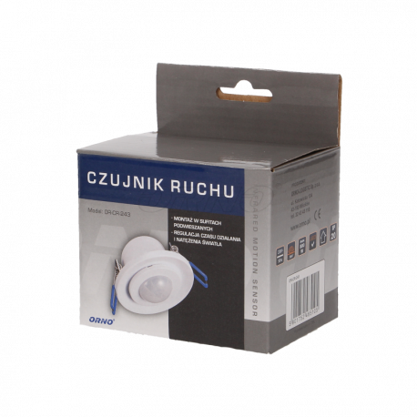 Ceiling-mounted 360° motion sensor OR-CR-243 white Orno