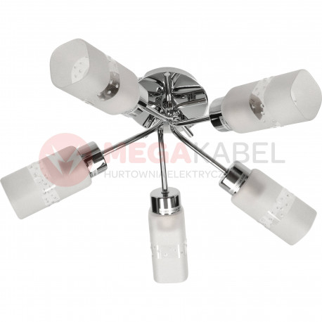 Lampa plafon ASPEN-5 chrom 5xE27 Vitalux