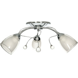 MACARENA-3 chrome 3xE27 ceiling lamp Vitalux