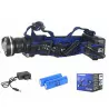 TS-1146 rechargeable 2x18650 LED 10W Tiross head flashlight
