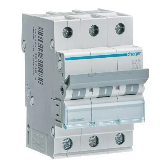 MCN350E Hager 3P C50A overcurrent circuit breaker