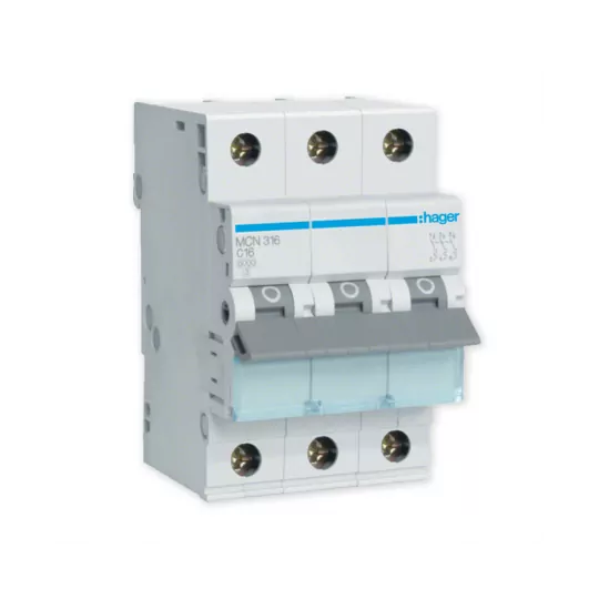 MCN316E Hager 3P C16A overcurrent circuit breaker