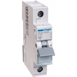 MCN120E 1P C 20A overcurrent circuit breaker HAGER