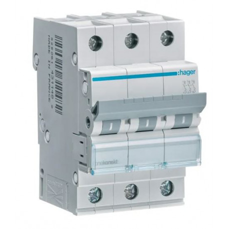 Wyłącznik nadprądowy 3F MCN310E C 10A HAGER