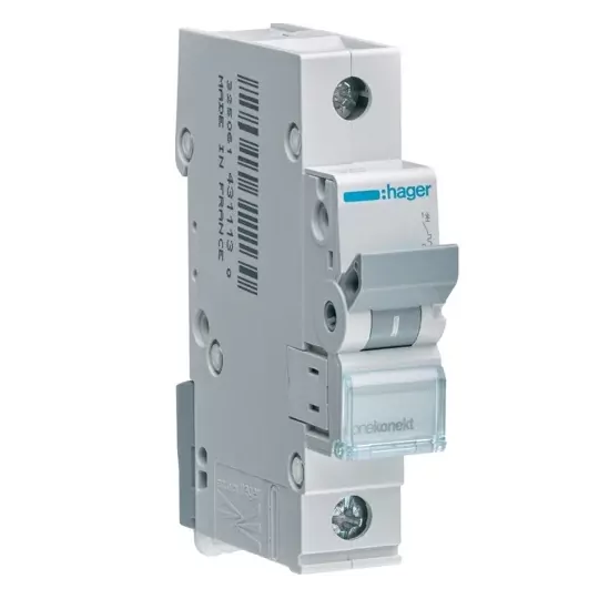 MCN106E Hager 1P C6A overcurrent circuit breaker