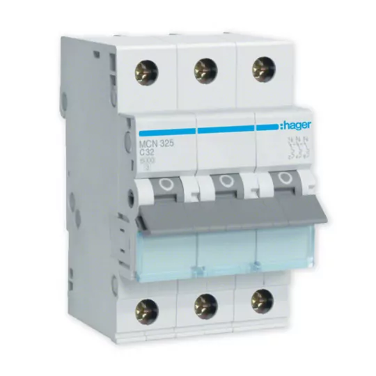 MCN332E Hager 3P C32A overcurrent circuit breaker MCN332E Hager 3P C32A overcurrent circuit breaker