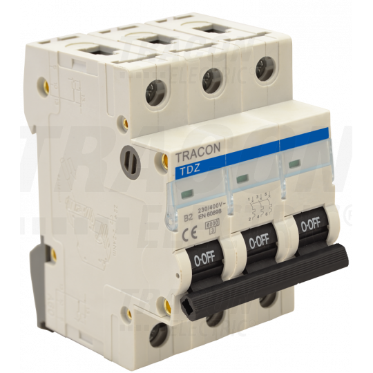 Overcurrent circuit breaker C 3P 40A 6kA TDZ-3C-40 Tracon