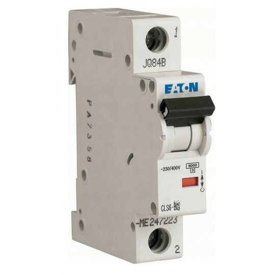 Overcurrent circuit breaker 1P B 6A CLS6 EATON