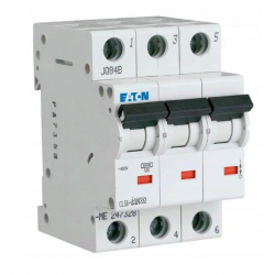 Overcurrent circuit breaker 3P C 20A CLS6 EATON
