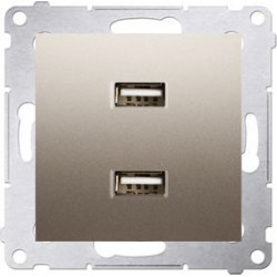 Simon54 USB chargerx2 DC5V DC2USB.01/44 gold