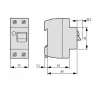 Wylacznik róznicowopradowy 2P 25/0,03A CFI6 AC EATON