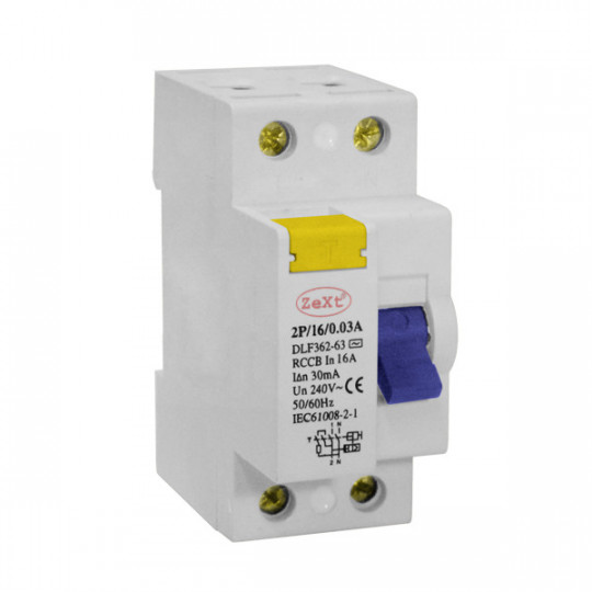 Differential current switch DLF 2P 25A 30mA ZEXT