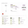 Lampa Oprawa wisząca UNO CLG White E27 03810 Struhm
