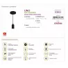 Oprawa wisząca UNO CLG Black E27 03811 Struhm