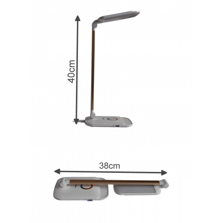 Lampka biurkowa TS-1805 66LED 14W gold TIROSS