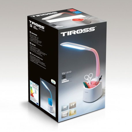 Lampka biurkowa TS-1809 32LED 6W różowa TIROSS