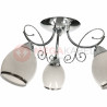 CARIATI-5 chrome E27 5x60W ceiling lamp Vitalux