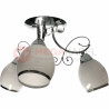 CARIATI-5 chrome E27 5x60W ceiling lamp Vitalux