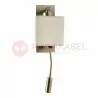 VELLA wall lamp satin nickel E27 + LED movable Vitalux