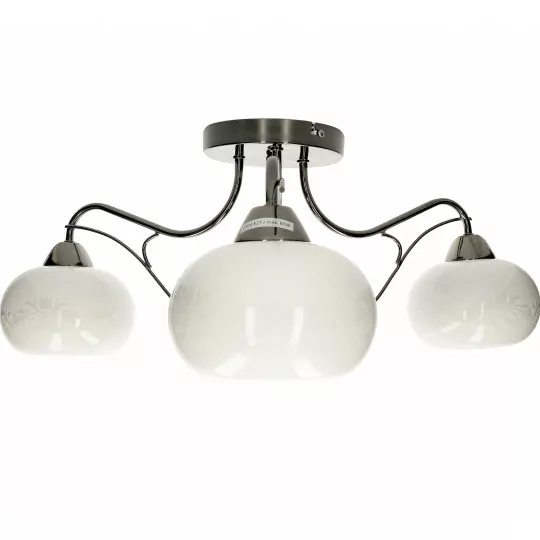 Lampa sufitowa ZAFIRA-3 perła/black 3xE27 Vitalux