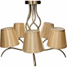 ROCCA-5 antique/brass ceiling lamp 5xE27 Vitalu