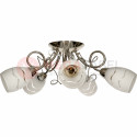 PAVIA-5 satin nickel 5xE27 ceiling lamp Vitalux