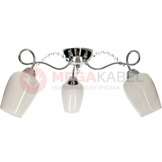 VERONA-3 chrome 3xE27 ceiling lamp Vitalux