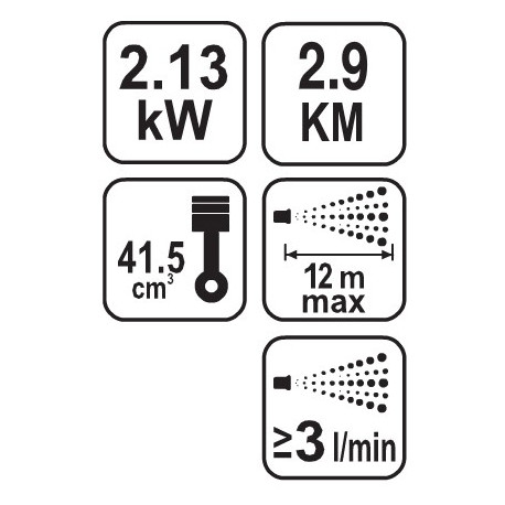 Opryskiwacz spalinowy Dyfuzyjny 2.9KM 20L 89601 FLO