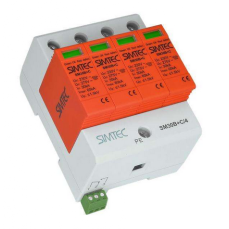 Ogranicznik przepięć B+C 4P 30kA SM30B+C/4-275 Simet