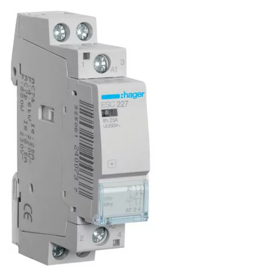 Modular contactor 25A 1Z/1R 230V ESC227 Hager