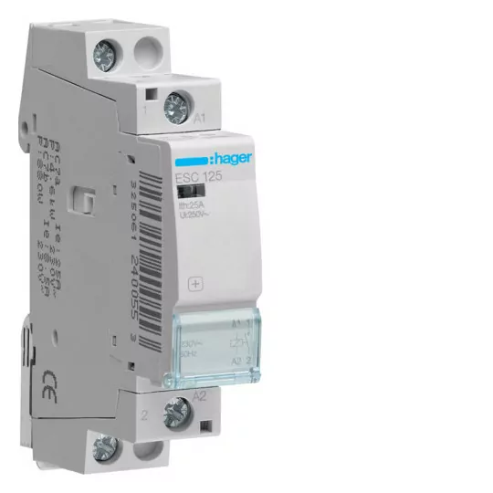 Modular contactor 25A 1Z/0R 230V ESC125 Hager Modular contactor 25A 1Z/0R 230V ESC125 Hager