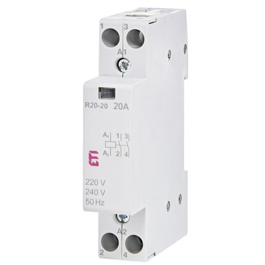 Modular contactor 20A 230V 2Z/0R R20-20 ETI