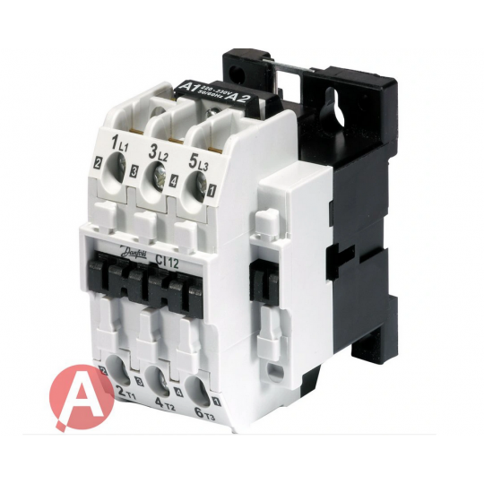 Power contactor 12A 3P 230V 0Z/0R 037H003132 Danfoss