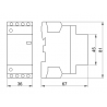 Installation contactor 40A 2P 230V AC 2xNO THK2-40 TRACON