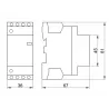 Installation contactor 40A 2P 230V AC 2xNO THK2-40 TRACON