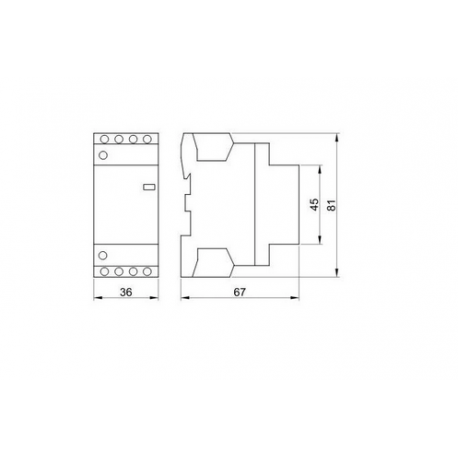 Installation contactor 20A 4P 230V AC 4xNO THK4-20 TRACON