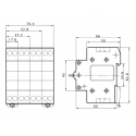 Installation contactor 32A 2P 230V AC 2xNO THK2-32 TRACON