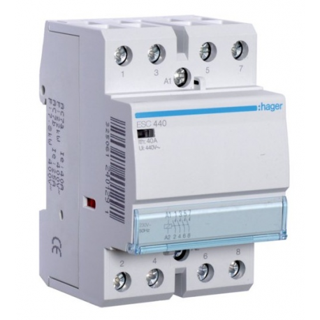 Contactor 40A 4Z 0R 230V AC ESC440 HAGER