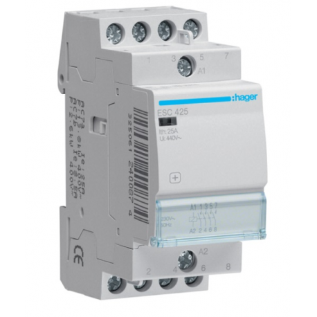 Contactor 25A 4Z 0R 230V AC ESC425 HAGER