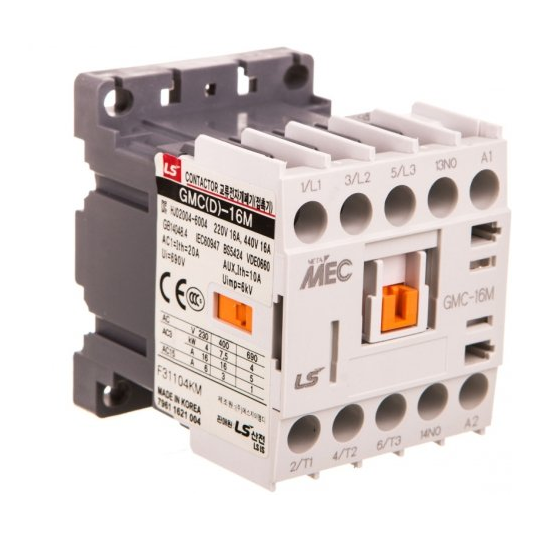 Miniature contactor 16A 3P 1Z 230V AC GMC-16M LS