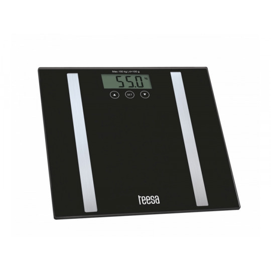 Bathroom scale with body composition analysis TSA0802 black Teesa